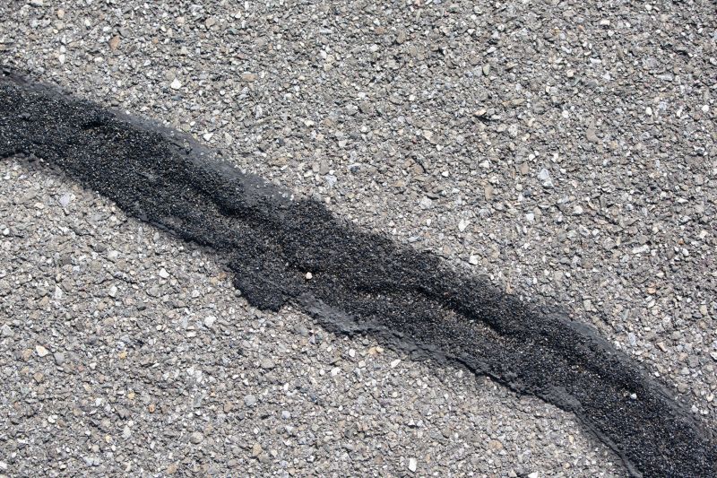 Close-up of Sealed Asphalt Surface